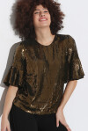 Blusa in full paillettes - 1