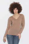 Maglia scollo a V in pura lana merinos - 4