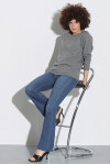 Crewneck sweater in merino wool and cashmere blend - 4