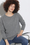 Crewneck sweater in merino wool and cashmere blend - 3