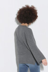 Maglione scollo a V in lana merinos extrafine - 2