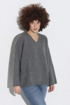 V-neck sweater in extrafine merino wool - 4
