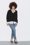 Box model V-neck sweater - 4