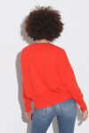 Maglione scollo a V modello scatola - 2