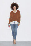 Box model V-neck sweater - 3