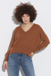 Maglione scollo a V modello scatola - 4