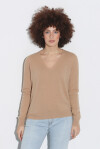 Maglia scollo a V misto lana e cachemire - 4
