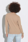 Maglia scollo a V misto lana e cachemire - 2