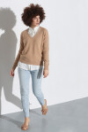 V-neck sweater in mixed wool and cashmere - 4