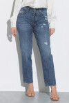 Jeans Manu modello straight con rotture - 1