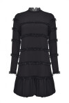 Short dress with fringes - 1