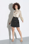 Minigonna in tweed lurex - 3