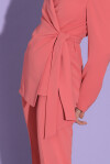 Blazer con fusciacca in vita - 4