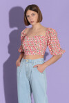 Crop-top fantasia floreale - 1