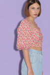 Crop-top fantasia floreale - 4