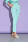Cigarette-fit trousers with scuba effect - 3