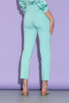 Cigarette-fit trousers with scuba effect - 2