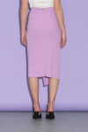 Midi skirt with gathered pattern - 3