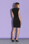Sheath dress with golden buttons - 2