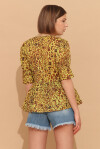 Macula print ramie blouse - 2