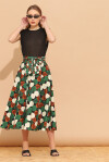 Macro polka dot pleated skirt - 3