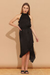 Midi wrap dress in habutai - 3