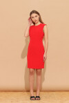 Sheath dress with golden buttons - 3