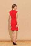 Sheath dress with golden buttons - 2