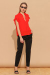 Blusa senza maniche con rouches - 4