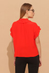 Sleeveless blouse with ruffles - 2