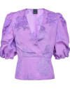 Blusa jacquard floreale - 1