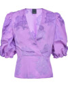 Floral jacquard blouse - 1