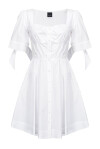 Vestito chemisier con nodi sulle maniche - 1