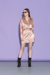Vestito chemisier effetto satin - 4
