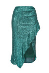 Square sequin midi skirt - 1