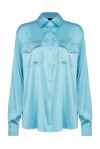 Camicia fluida in satin stretch - 4