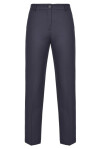 Cigarette-fit trousers with scuba effect - 4