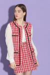 Gilet in stuoia macrocheck - 3