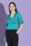 Blusa jacquard floreale - 3