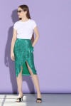 Square sequin midi skirt - 3