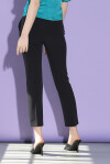 Cigarette-fit trousers with scuba effect - 2