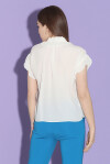 Blusa senza maniche con rouches - 2