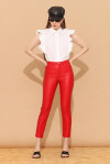 Pantaloni skinny effetto pelle - 3