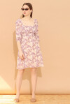 Short floral print dress - 3
