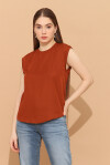 Blusa giromanica con spacco sul retro - 4