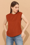 Blusa giromanica con spacco sul retro - 1