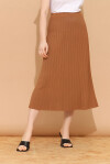 Pleated knit skirt - 4