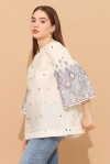 Blusa con decorazioni etniche - 3