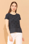 Short sleeve t-shirt with polka dots - 4