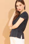 T-Shirt mezza manica con pois - 1